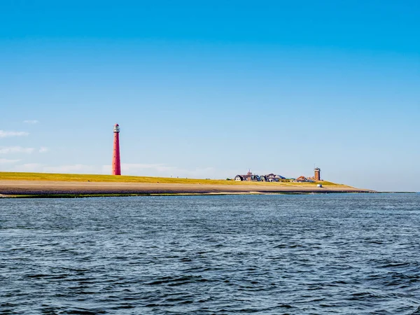 Яап Ланге Маяк Узбережжі Північного Моря Huisduinen Поблизу Ден Хелдер — стокове фото