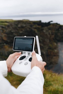 Epik sahne drone ile turist