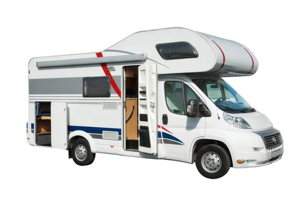 Modern kamyonet ve karavan — Stok fotoğraf