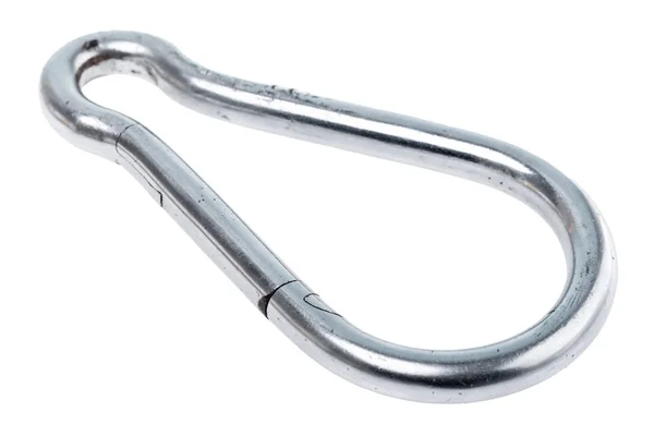 스테인리스 스프링 Carabiner 중장비 Carabiner 배경에 — 스톡 사진