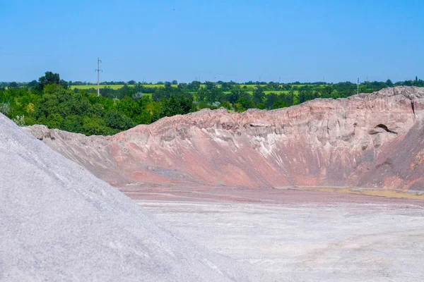 Gravel Stone Dumps Quarry Open Pit Mining Processing Plant Crushed — Stock Photo, Image