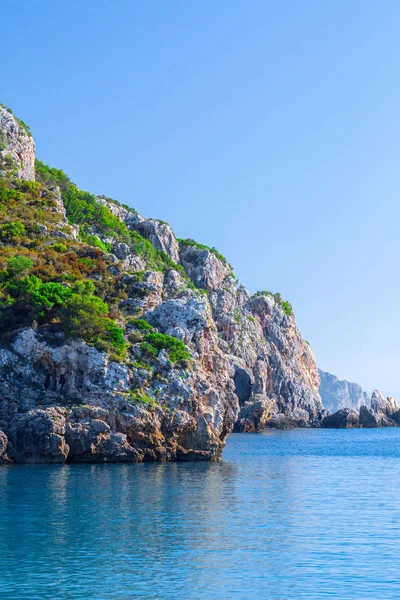 Hermoso Paisaje Marino Panorámico Verano Vista Del Acantilado Bahía Mar —  Fotos de Stock