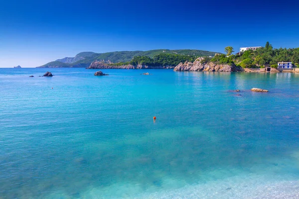 Hermoso Paisaje Marino Panorámico Verano Vista Del Acantilado Bahía Mar —  Fotos de Stock