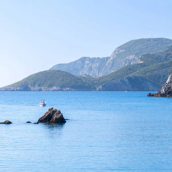 Bellissimo Paesaggio Marino Estivo Vista Della Scogliera Nella Baia Del — Foto Stock