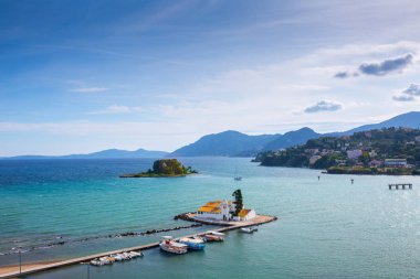 Vlacherna Mo güzel yaz panoramik manzara havadan görünümü