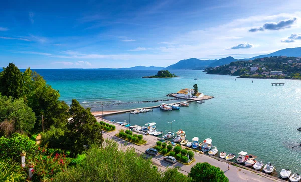 Hermoso paisaje panorámico de verano vista aérea de Vlacherna Mo —  Fotos de Stock