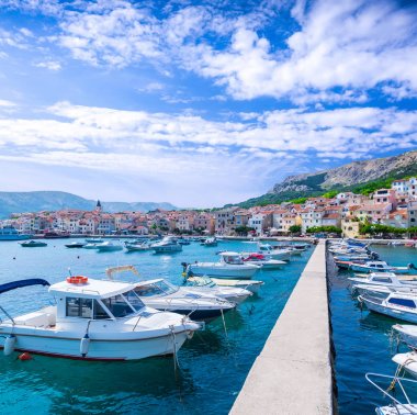 Harika romantik yaz öğleden sonra manzara panorama kıyı şeridi