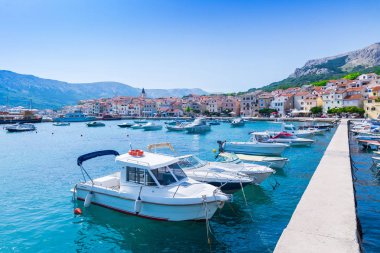 Harika romantik yaz öğleden sonra manzara panorama kıyı şeridi
