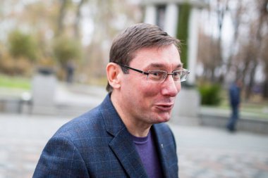 Kiev, Ukrayna - 12 Kasım 2014: Ukrayna parlamentosu nun bir üyesi Yu