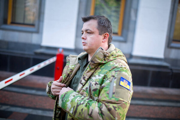 KYIV, UKRAINE - Nov 08, 2014: A member of ukranian parliament Se