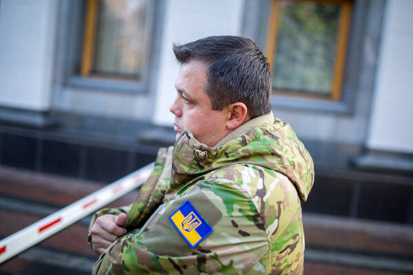 KYIV, UKRAINE - Nov 08, 2014: A member of ukranian parliament Se