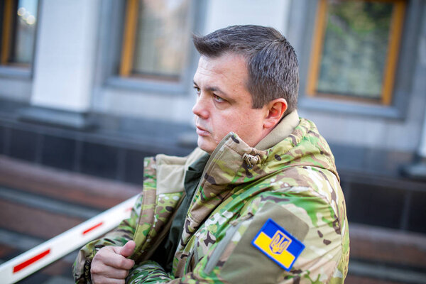KYIV, UKRAINE - Nov 08, 2014: A member of ukranian parliament Se