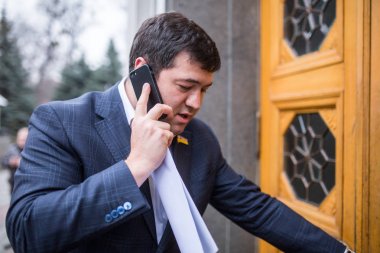 Kiev, Ukrayna - 26 Şubat 2014: Devlet Fisca eski başkanı