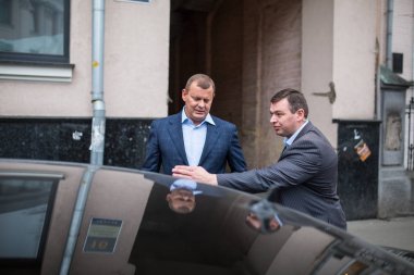 Kiev, Ukrayna - 26 Şubat 2014: Serhiy Klyuyev - Ukraynalı bir bu