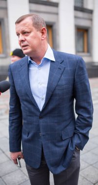 Kiev, Ukrayna - 26 Şubat 2014: Serhiy Klyuyev - Ukraynalı bir bu