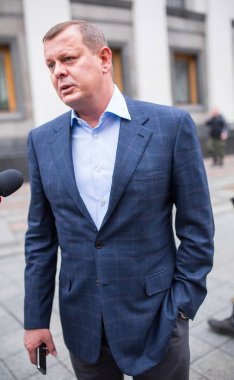 Kiev, Ukrayna - 26 Şubat 2014: Serhiy Klyuyev - Ukraynalı bir bu