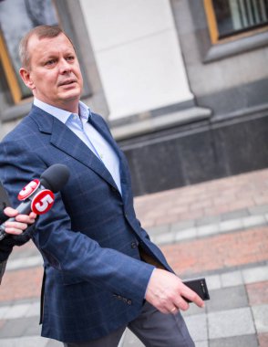 Kiev, Ukrayna - 26 Şubat 2014: Serhiy Klyuyev - Ukraynalı bir bu