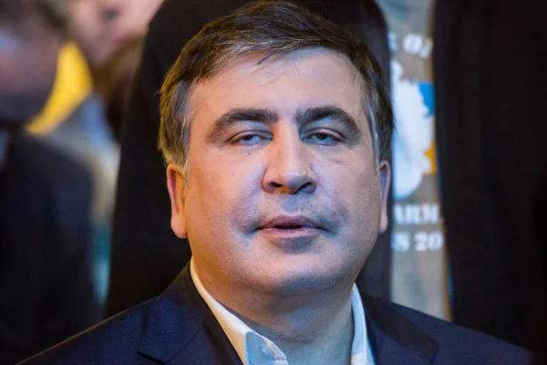 KYIV, UCRANIA - DIC 23, 2015: Mikheil Saakashvili es georgiano — Foto de Stock