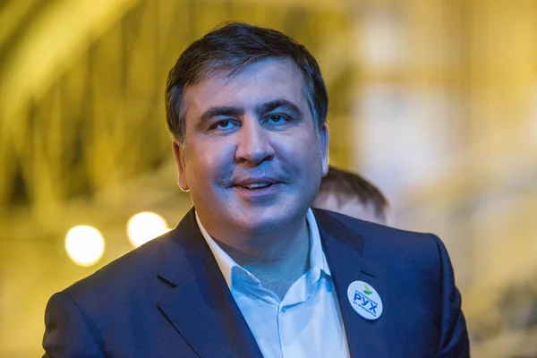 KYIV, UKRAINE - DEC 23, 2015 : Mikheil Saakashvili est un Géorgien — Photo