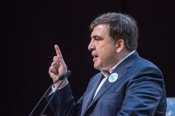 KYIV, UCRANIA - DIC 23, 2015: Mikheil Saakashvili es georgiano — Foto de Stock