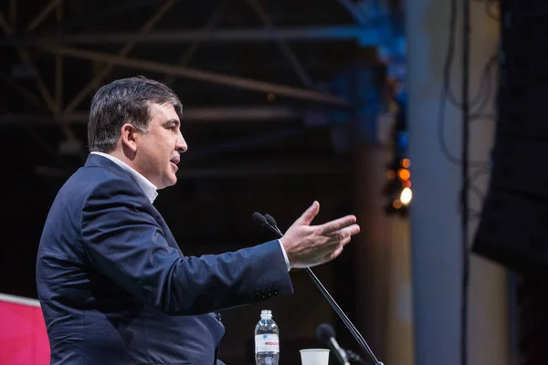 Kyiv, Ukrajna-december 23, 2015: Mikheil Saakashvili egy grúz — Stock Fotó