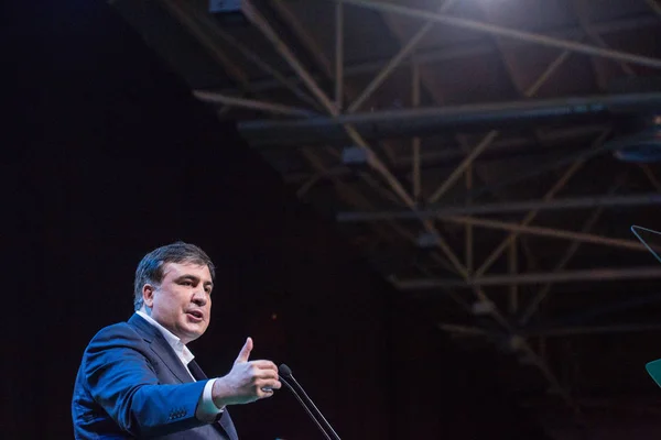 Kiev, Oekraïne-dec 23, 2015: Mikheil Saakashvili is een Georgisch — Stockfoto