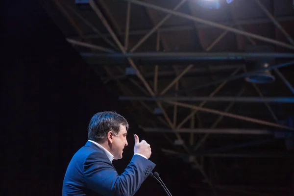 Kiev, Oekraïne-dec 23, 2015: Mikheil Saakashvili is een Georgisch — Stockfoto