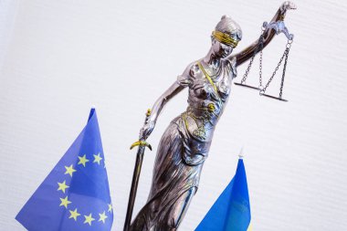 Adalet Heykelciği - Themis, ilahi l antik Yunan tanrıçası