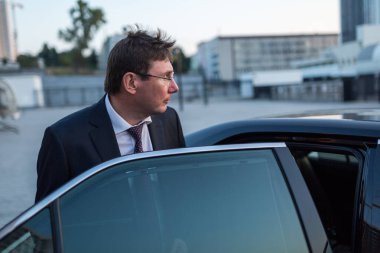 Kiev, Ukrayna - 14 Eylül 2014: Ukrayna parlamentosu nun bir üyesi Y