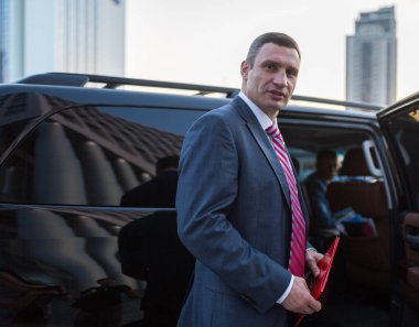 KYIV, UKRAINE - Sep 14, 2014: A member of ukrainian parliament V