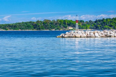 Muhteşem romantik yaz panoramik deniz manzarası. Seyrüsefer günlüğü
