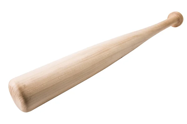 Elm Tree trä baseball bat isolerad på vit bakgrund — Stockfoto