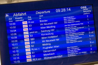 Viyana, Avusturya-27 Mayıs: dijital bilgi görüntüler (DEPA