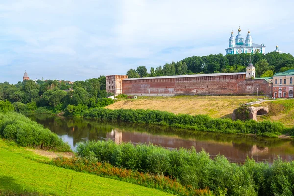 Parte Histórica Central Antiga Cidade Smolensk Restos Edifícios Defesa Catedral — Fotografia de Stock