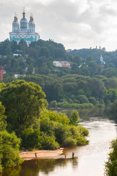 Het Centrale Historische Deel Van Oude Stad Smolensk Restanten Van — Stockfoto