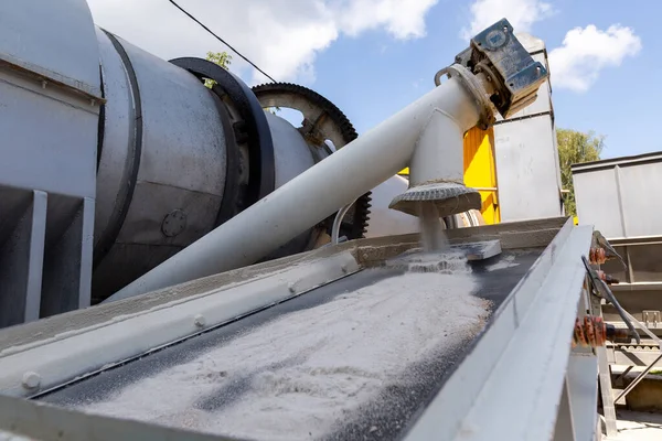 Industrielle Produktion Von Baumischungen Turmsilos Mit Schüttgut Anlage Zum Trocknen — Stockfoto