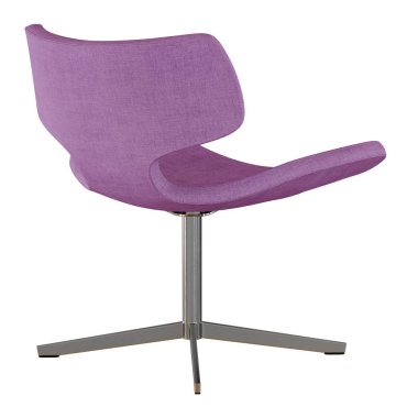 Saydam bir arka plan 3d render sandalyede