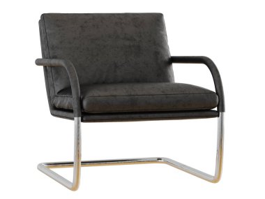 Tekli bir metal bir beyaz arka plan 3d render temel üzerinde eski deri ile