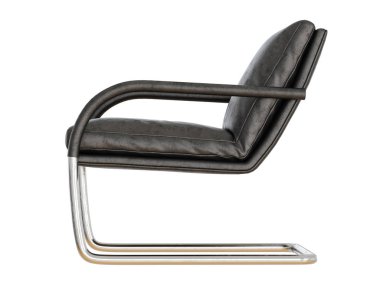 Tekli bir metal bir beyaz arka plan 3d render temel üzerinde eski deri ile