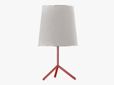 Zemin lamba beyaz bir arka plan üzerinde 3d render