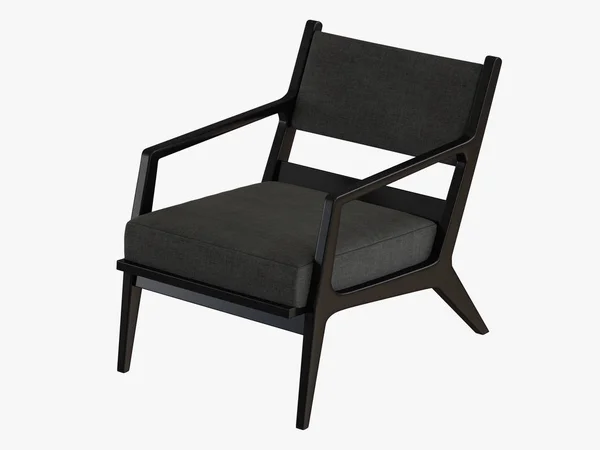 灰色扶手椅3D — 图库照片