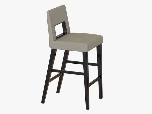 Bar Chair White Background Rendering — Stock Photo, Image