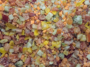 Sebze mağaza buzdolabında donmuş lecho