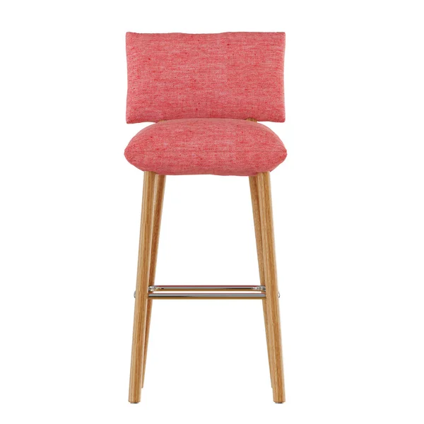 Bar stool on a white background 3d rendering front view — Stock Photo, Image