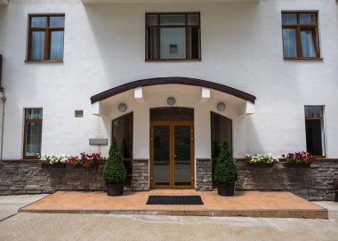 Rosa Khutor üzerinde otelde giriş grubu