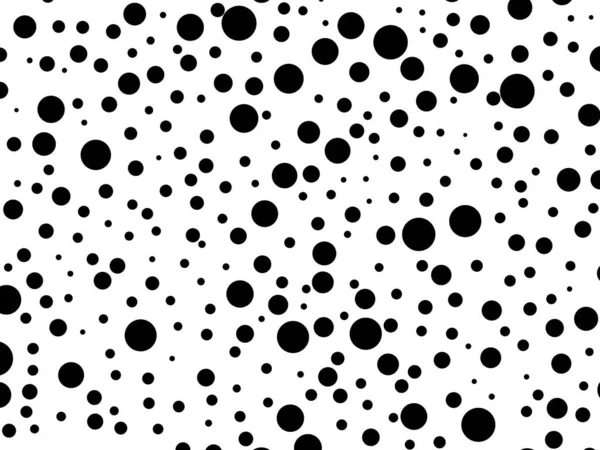 Black circles of different sizes on a white background. 3D rendering — Stock Photo, Image