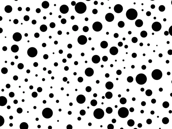 Black circles of different sizes on a white background. 3D rendering — Stock Photo, Image