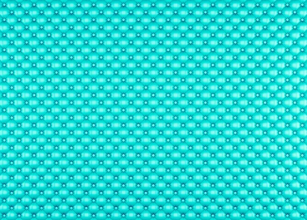 Background turquoise leather textured capitone panel. 3D rendering — Stock Photo, Image
