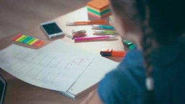 Sınıf, kız öğrenci var iyi bir not - test çalışmaları, olumlu duygu 