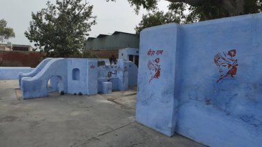 Kırsal Kültür Mirası Korundu: Hindistan 'ın Haryana kentindeki Geleneksel Bir Köyde Tarihi Mavi Boyalı Kuyu